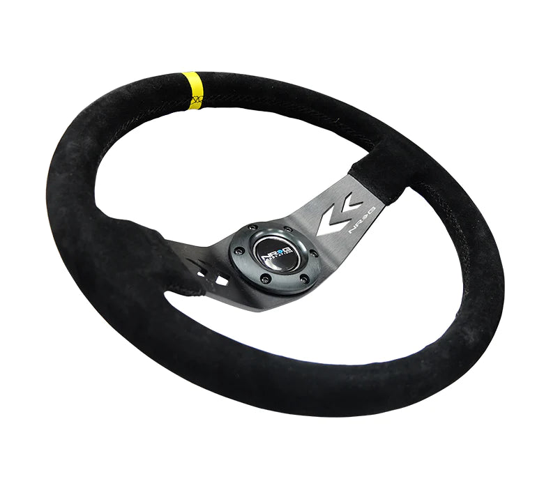 350MM Two Spoke Steering Wheel Suede