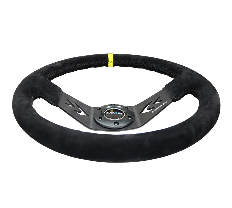 350MM Two Spoke Steering Wheel Suede